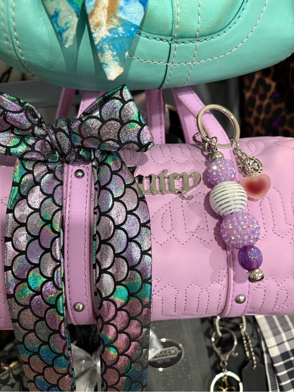 BUY 2 MIX & MATCH SPARKLY CHARMS & HOME SEWN SCARFS 2 for $25 SOME MATCH SCARF/C - Picture 11 of 13